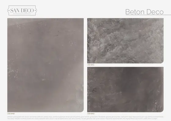 Beton Deco renk kartelası sayfa 1