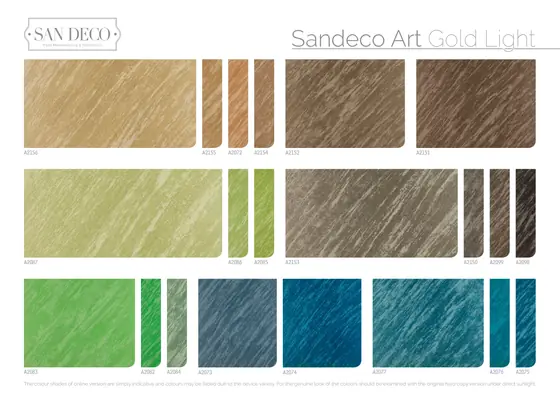 Sandeco Art renk kartelası sayfa 6