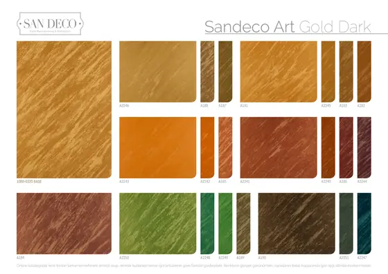 Sandeco Art renk kartelası sayfa 7