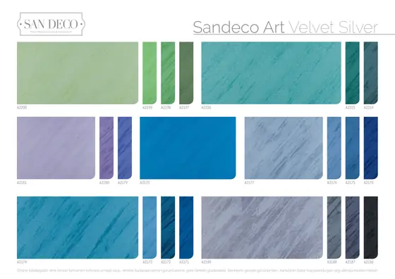 Sandeco Art renk kartelası sayfa 11